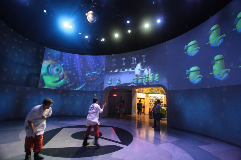 Exit dance room at Despicable Me