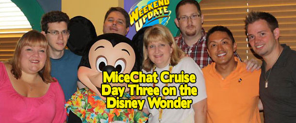 Day Three at Sea on the Disney Wonder