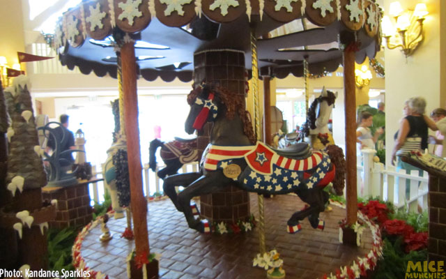 disney beach club christmas, Gingerbread Carousel and Holiday Goodies of Disney World’s Beach Club Resort