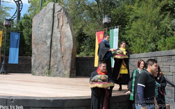 the first version of the performance stage at the Wizarding World of Harry Potter