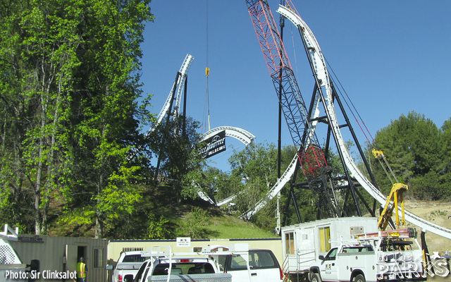 six flags magic mountain, Worlds Tallest Vertical Loop Completed at Six Flags Magic Mountain