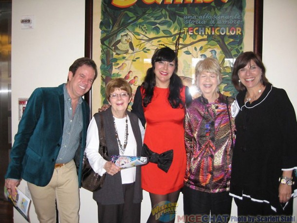 Kevin and Jeanne Chamberlain, Camille Rose Garcia, and Gabriella Calicchio, (CEO of the Walt Disney Family Museum.