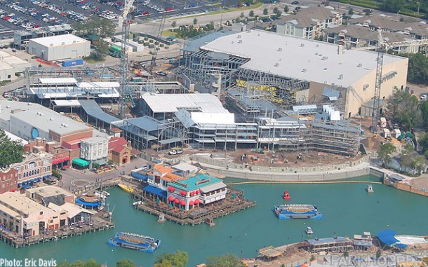 Diagon Alley at Universal Orlando May 2013 Helicopter shot