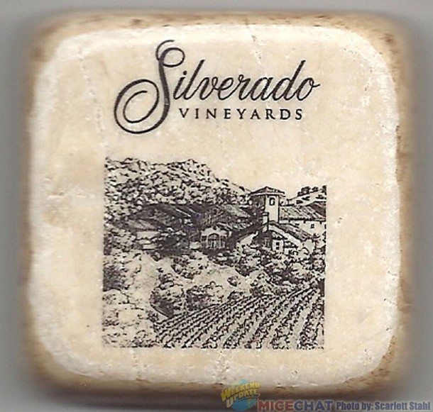 Silverado magnet made of tumbled marble, avaiable from the gift shop.