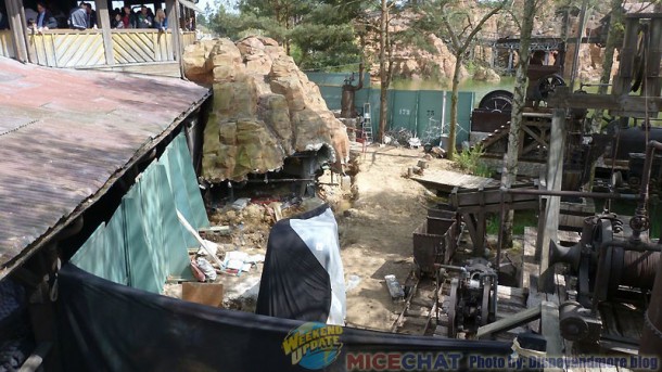 p1210517 disneyland paris, Frontierland Construction at Disneyland Paris