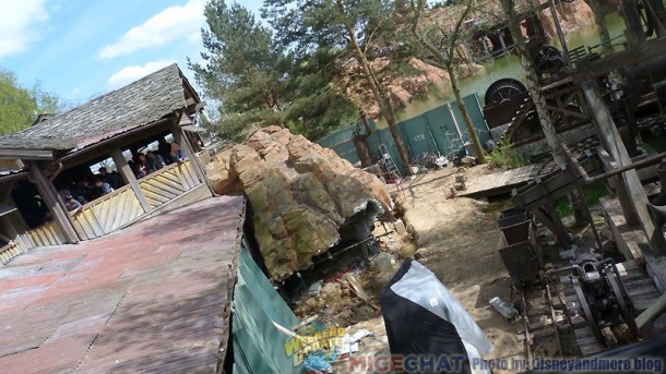 p1210518 disneyland paris, Frontierland Construction at Disneyland Paris