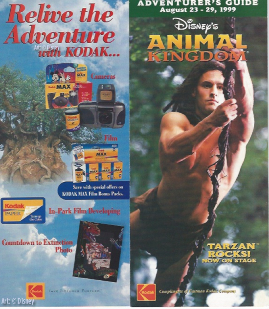 animal kingdom, X Marks The Spot: Animal Kingdom 1999 Park Map