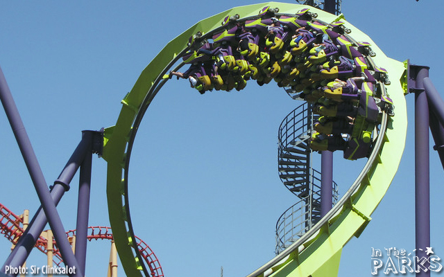 The queue also goes around the existing Medusa coaster providing views that weren't available previously.