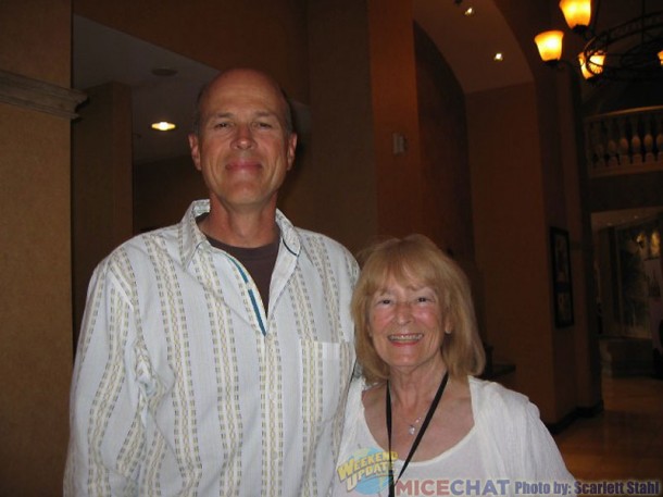 Bruce Reitherman and Scarlett Stahl, hostess at the DFC Disney Legend Luncheon