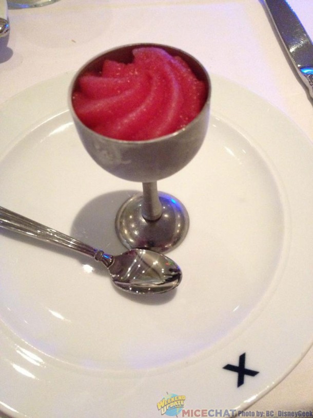Red wine sorbet.