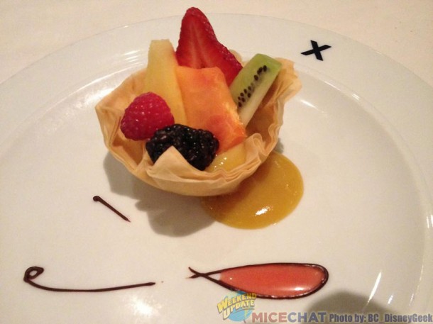 Phyllo dough tulip.