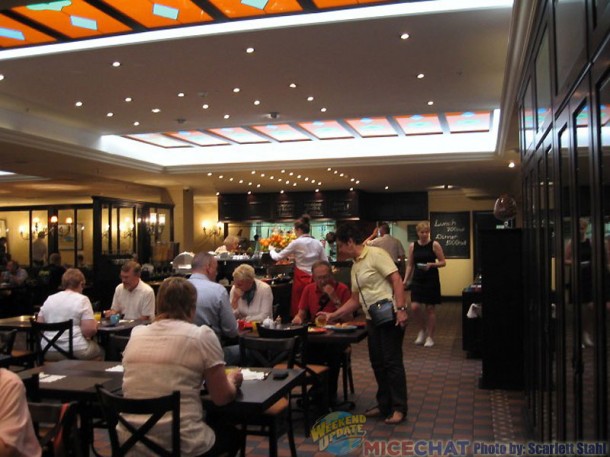 Breakfast area in the hotel