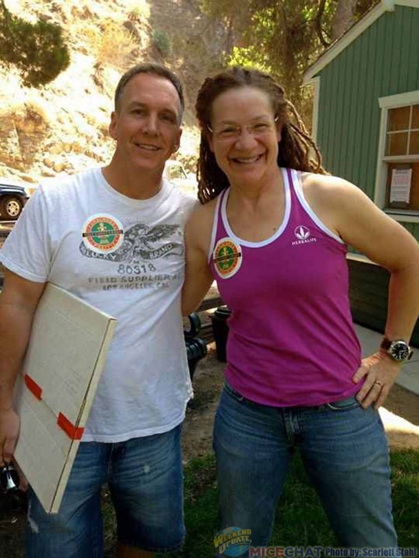 Brian Johnson and Terri Jackson at Walt's Barn