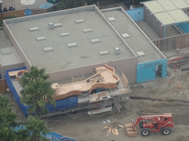 The old stroller rental area is also being rethemed. 