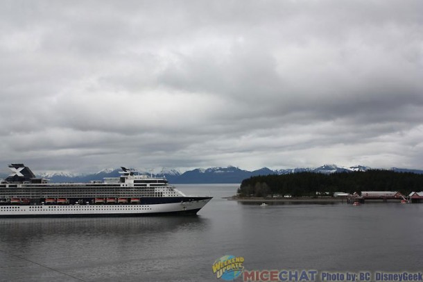 Another Celebrity ship was leaving as we arrived.