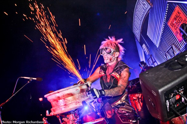 Chris Pounders of Blood Drums at California's Great America