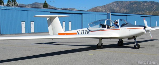 1985 German-made Taifun two place motorglider