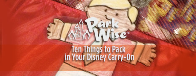 Ten Things to Pack in Your Disney Carry On
