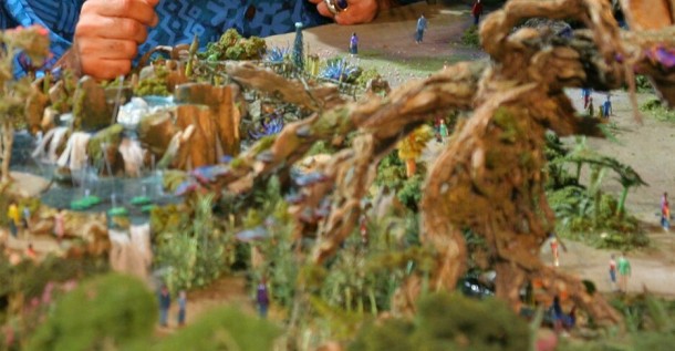 The model shows a lot of plants, but no structures (at least from this angle)