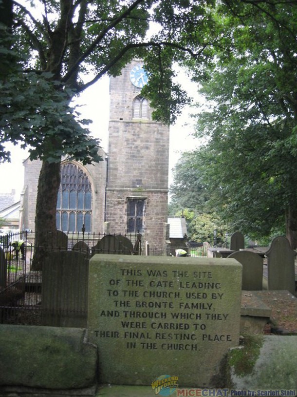 The graveyard and the church