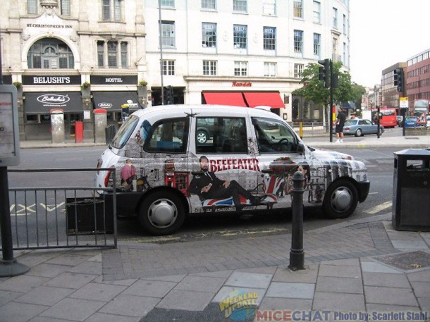 Taxi cab in Hammersmith