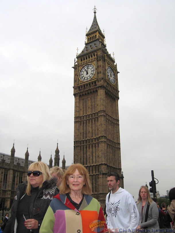 Scarlett and Big Ben clock