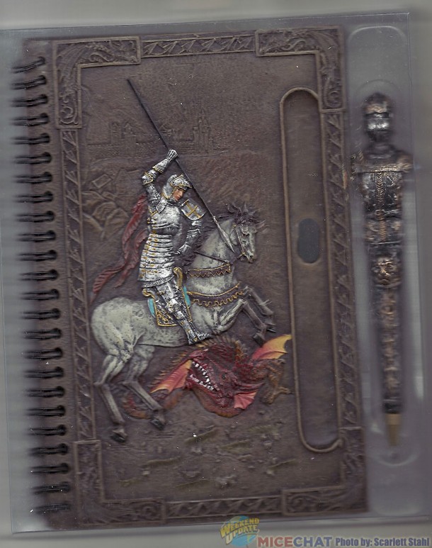 St George and the Dragon journal and decorative pen