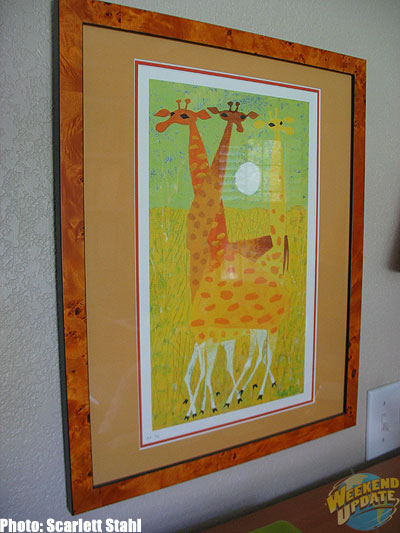 "Triple Giraffes" -- in office