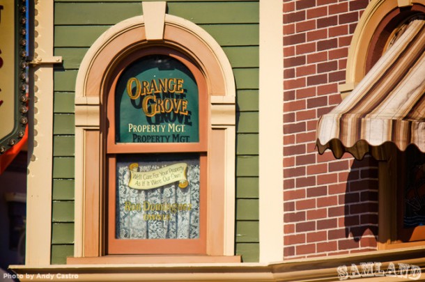 Ron Dominguez's window on Main Street, U.S.A.