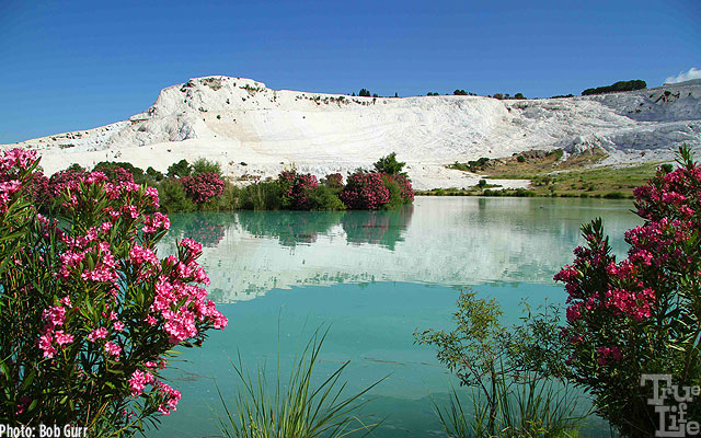 Pamukkale hot springs are thousands of years old