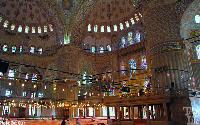 Interior of the Istanbul Blue Mosque