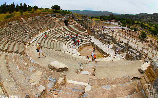 One of several outdoor amphitheaters