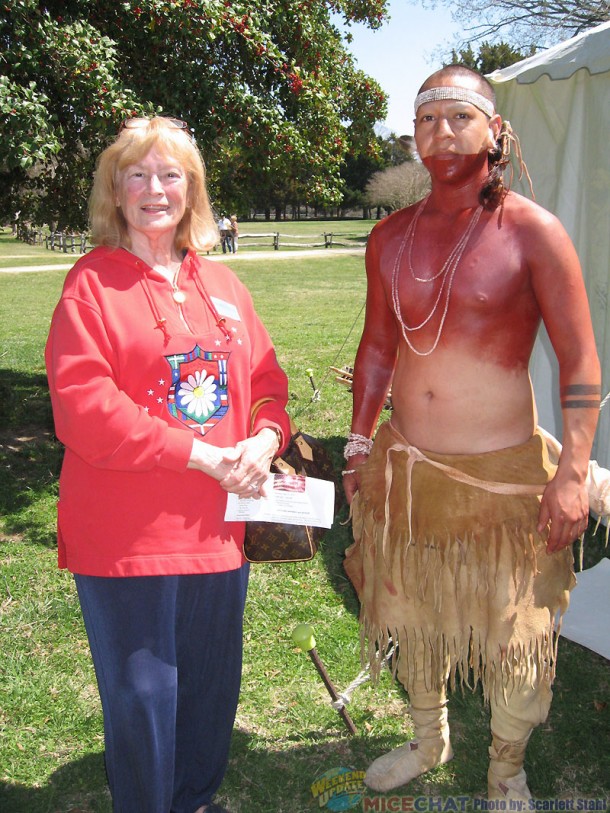 Scarlett with one of the Indians
