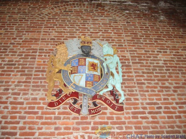 emblem on church wall