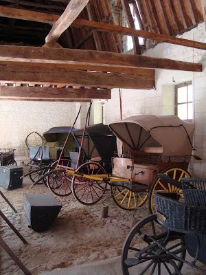 Inside the carriage house