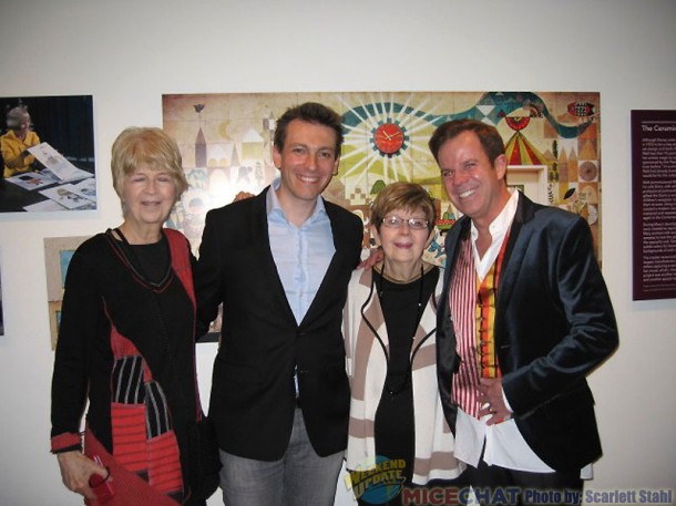 Maggie Richardson (niece of Mary Blair), Fabrizio Mancinelli (composer), Jeanne Chamberlain (niece of Mary Blair) with her son Kevin Allinson