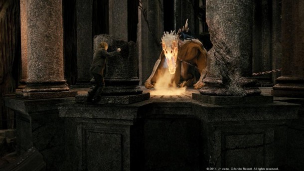 Dragon on the Escape from Gringotts Ride at Universal Orlando