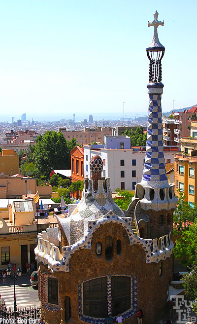 Gaudi had no fear to build very slender towers overlooking the city