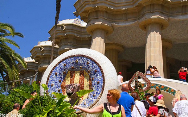 Parc Guell is a fairyland of tile