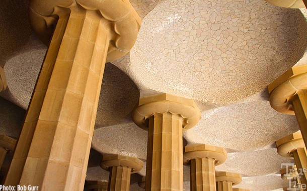 Columns act as terrace rain water drains to fill underground cisterns