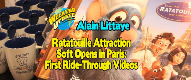Ratatouille Attraction Soft Opens and First Ride Videos
