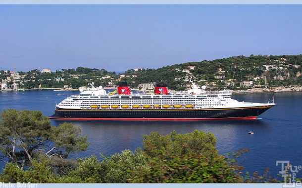 The beautiful Disney Magic at Port Villefranche in France