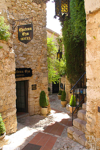 The museum-like village is a maze of tiny hotels, shops, and restaurants