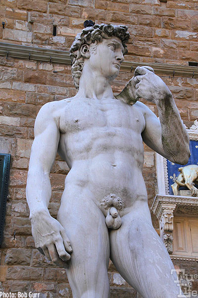 This Davis is a copy, the original is in the Galleria dell"Accademia