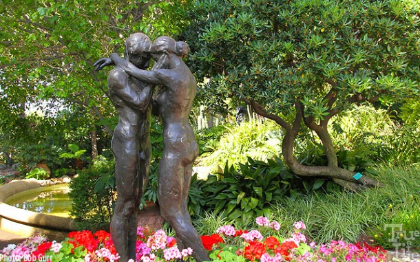 Monaco is a treasure of gardens and sculpture