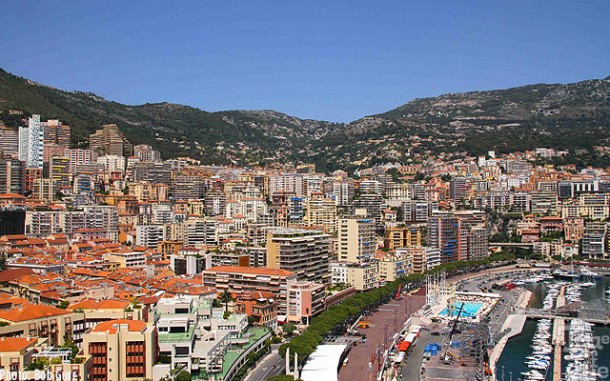 In the foreground is the Formula One race track a week after the race