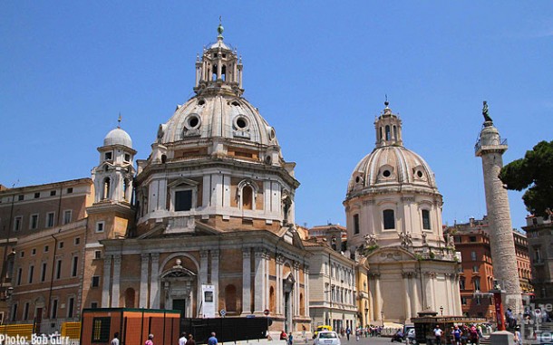 The Colonna Triano is one of the classic structures near the Forum