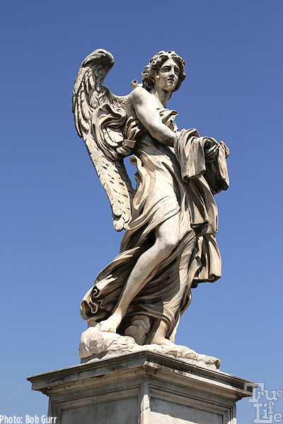 The Bridge of Sant'Angelo features a variety of classic statues