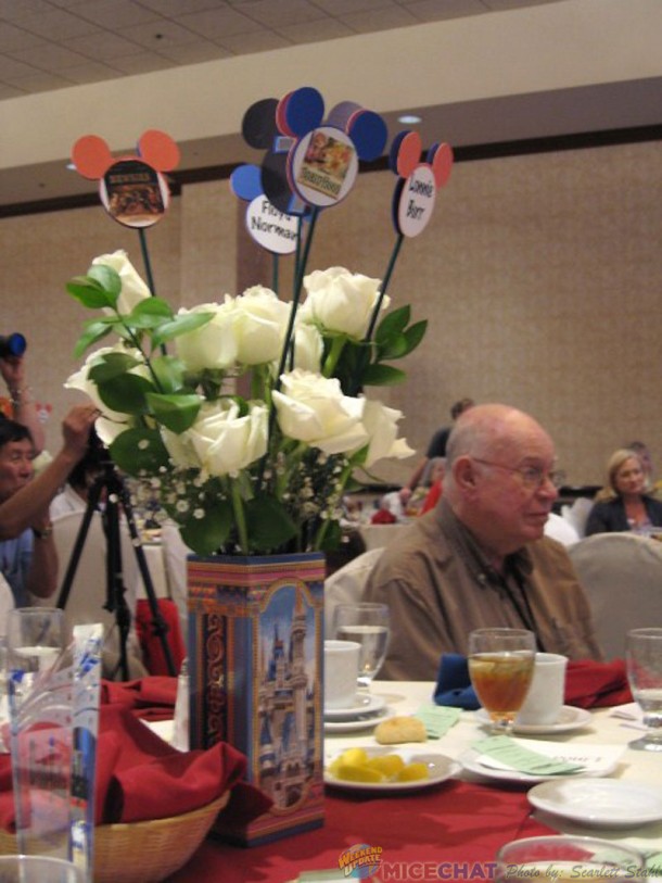 Floral Centerpiece and Dave Smith