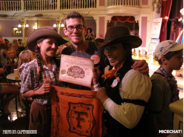 Priscilla and Molly are super excited to give Mesquite Matt his Legend award. Each Legend gets a custom bandana, and a certificate of achievement.